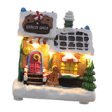 Maxbell Lighted up Christmas Village House Indoor Outdoor Xmas Christmas Scene House Biscuit