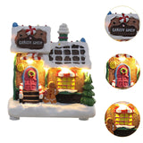 Maxbell Lighted up Christmas Village House Indoor Outdoor Xmas Christmas Scene House Biscuit