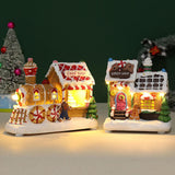 Maxbell Lighted up Christmas Village House Indoor Outdoor Xmas Christmas Scene House Biscuit