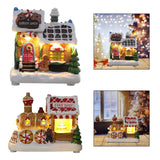 Maxbell Lighted up Christmas Village House Indoor Outdoor Xmas Christmas Scene House Biscuit