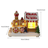 Maxbell Lighted up Christmas Village House Indoor Outdoor Xmas Christmas Scene House Cake