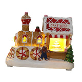 Maxbell Lighted up Christmas Village House Indoor Outdoor Xmas Christmas Scene House Cake