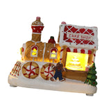Maxbell Lighted up Christmas Village House Indoor Outdoor Xmas Christmas Scene House Cake