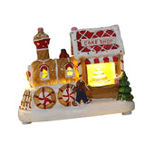 Maxbell Lighted up Christmas Village House Indoor Outdoor Xmas Christmas Scene House Cake