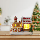 Maxbell Lighted up Christmas Village House Indoor Outdoor Xmas Christmas Scene House Cake