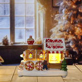 Maxbell Lighted up Christmas Village House Indoor Outdoor Xmas Christmas Scene House Cake