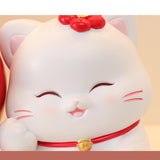 3Pcs Chinese Couple Cat Statues Gifts Tabletop for Entryway Bedroom New Year