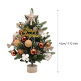 Maxbell Tabletop Artificial Christmas Tree Realistic for Holiday Indoor Dining Table