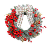 Christmas Wreath Handcrafts Front Door Garland for Holiday Farmhouse Outdoor