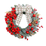 Christmas Wreath Handcrafts Front Door Garland for Holiday Farmhouse Outdoor