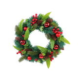 Christmas Wreath Front Door Wreath Green Leaves Wreath for Porch Garden Wall