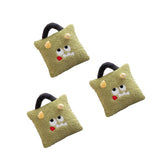 3Pcs Christmas Plush Throw Pillow Holiday Party Creative Soft Stuffed Pillow Monster