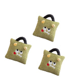 3Pcs Christmas Plush Throw Pillow Holiday Party Creative Soft Stuffed Pillow Monster