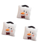 3 Pieces Christmas Plush Throw Pillow Cute Stuffed Pillow for Bedroom Indoor