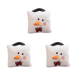 3 Pieces Christmas Plush Throw Pillow Cute Stuffed Pillow for Bedroom Indoor