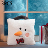 3 Pieces Christmas Plush Throw Pillow Cute Stuffed Pillow for Bedroom Indoor