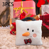 3 Pieces Christmas Plush Throw Pillow Cute Stuffed Pillow for Bedroom Indoor