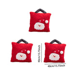 3Pcs Christmas Plush Throw Pillow Holiday Party Creative Soft Stuffed Pillow Santa Claus