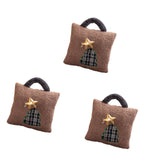 3Pcs Christmas Plush Throw Pillow Holiday Party Creative Soft Stuffed Pillow Christmas Tree