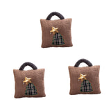 3Pcs Christmas Plush Throw Pillow Holiday Party Creative Soft Stuffed Pillow Christmas Tree