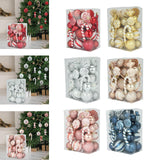 36 Pieces Christmas Tree Hanging Ornaments Gifts for Party Hotel Celebration Red