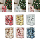 36 Pieces Christmas Tree Hanging Ornaments Gifts for Party Hotel Celebration Red