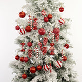 36 Pieces Christmas Tree Hanging Ornaments Gifts for Party Hotel Celebration Red