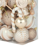 36 Pieces Christmas Tree Hanging Ornaments Gifts for Party Hotel Celebration Champagne