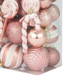 36 Pieces Christmas Tree Hanging Ornaments Gifts for Party Hotel Celebration Rose Gold