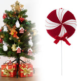 Christmas Ornament Portable Creative Lightweight Christmas Tree Decoration 43cm Windmill Candy