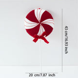 Christmas Ornament Portable Creative Lightweight Christmas Tree Decoration 43cm Windmill Candy