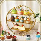 3 Layers Cupcake Stand Candy Layered Serving Tray for Banquets Afternoon Tea