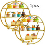 3 Layers Cupcake Stand Candy Layered Serving Tray for Banquets Afternoon Tea