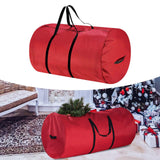 Christmas Storage Bag Dustproof Wide Opening Holiday Decoration Storage Bags Red