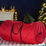 Christmas Storage Bag Dustproof Wide Opening Holiday Decoration Storage Bags Red