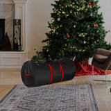 Christmas Storage Bag Dustproof Wide Opening Holiday Decoration Storage Bags Black