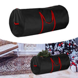 Christmas Storage Bag Dustproof Wide Opening Holiday Decoration Storage Bags Black