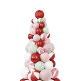 Christmas Ball Tree Gift Christmas Tree Ornament for Office Fireplace Indoor Mix Color