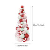 Christmas Ball Tree Gift Christmas Tree Ornament for Office Fireplace Indoor Mix Color