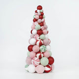 Christmas Ball Tree Gift Christmas Tree Ornament for Office Fireplace Indoor Mix Color