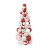 Christmas Ball Tree Gift Christmas Tree Ornament for Office Fireplace Indoor Mix Color