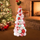 Christmas Ball Tree Gift Christmas Tree Ornament for Office Fireplace Indoor Mix Color