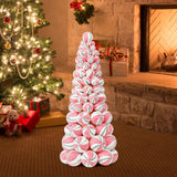 Christmas Ball Tree Gift Christmas Tree Ornament for Office Fireplace Indoor Pink White