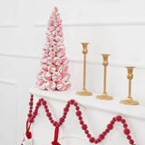 Christmas Ball Tree Gift Christmas Tree Ornament for Office Fireplace Indoor Pink White