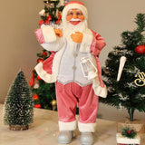 Christmas Figurine Ornament Crafts for Tabletop Party Favors Supplies Office Pink