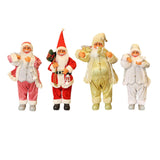 Christmas Figurine Ornament Crafts for Tabletop Party Favors Supplies Office Pink