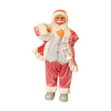 Christmas Figurine Ornament Crafts for Tabletop Party Favors Supplies Office Pink