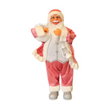 Christmas Figurine Ornament Crafts for Tabletop Party Favors Supplies Office Pink