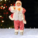 Christmas Figurine Ornament Crafts for Tabletop Party Favors Supplies Office Pink