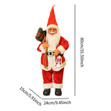 Christmas Figurine Ornament Crafts for Tabletop Party Favors Supplies Office Red